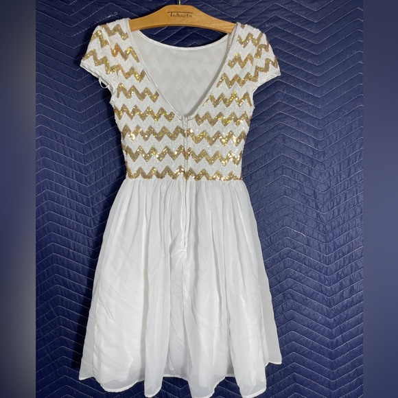 Women's B. Darlin Mini Casual Flowy Zip-up Dress - Picture 6 of 9